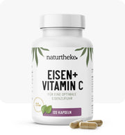 Eisen + Vitamin C naturtheke, eisen tabletten, eisen vitamin c, eisen vit c, eisen supplement, eisen kapseln, eisenpräparat, eisentabletten und vitamin c, eisen nahrungsergänzung, eisentabletten mit vitamin c