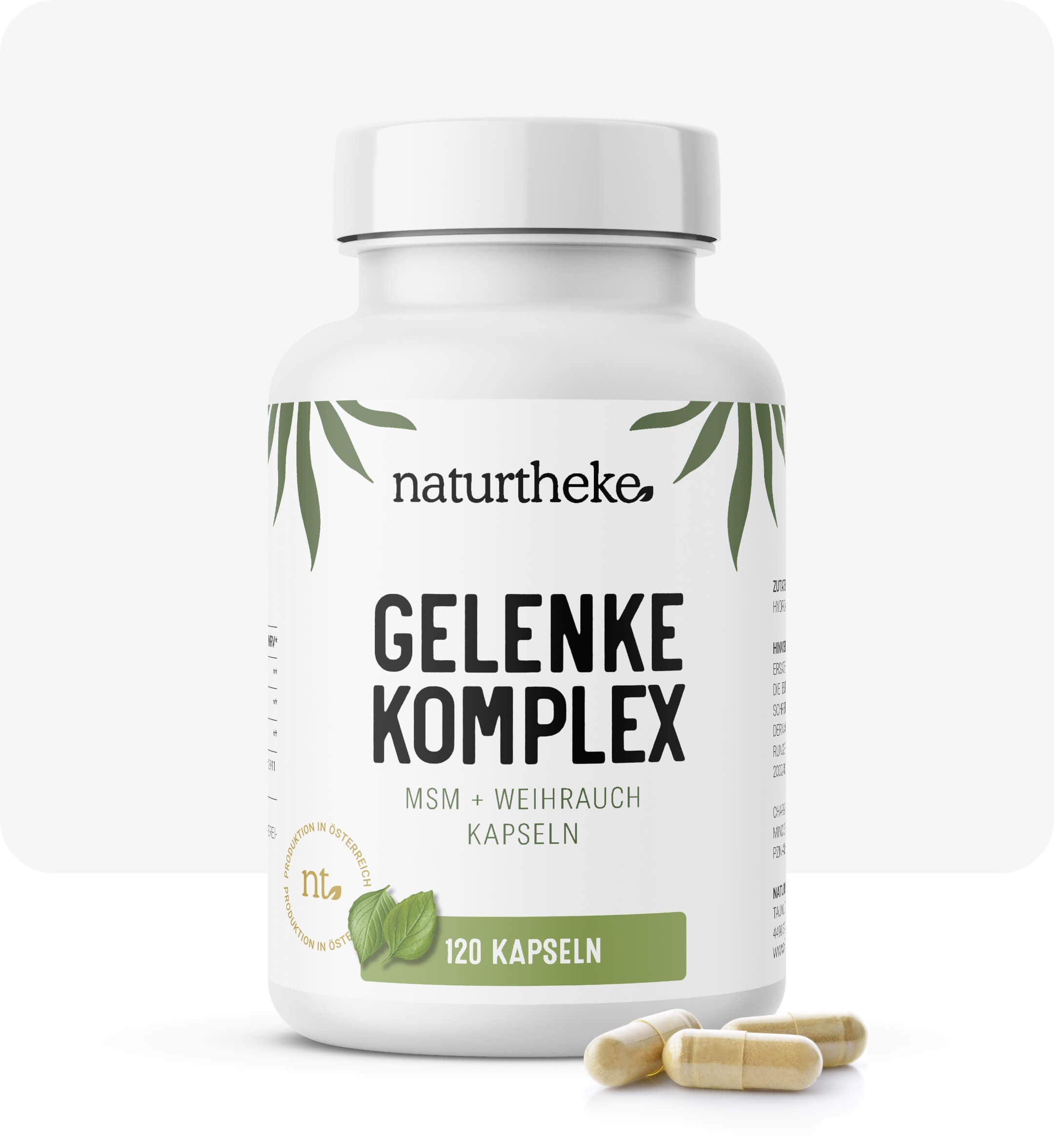 Gelenke Komplex naturtheke, msm kapseln, msm tabletten, MSM und Weihrauch, msm kaufen, gelenk komplex, MSM und Weihrauch kapseln 