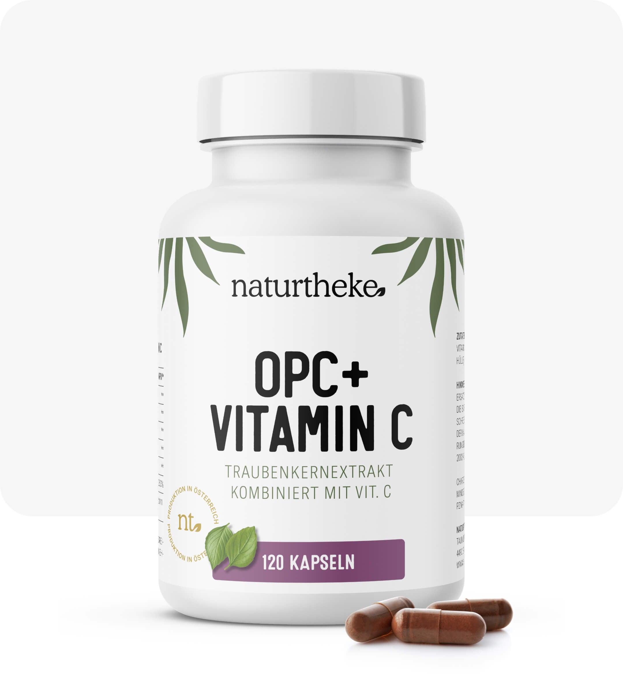 OPC + Vitamin C naturtheke, opc kapseln, opc traubenkernextrakt, traubenkern extrakt opc, opc kaufen, opc mit vitamin c, opc vitamin c