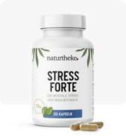 Stress Forte naturtheke, anti stress tabletten, anti stress kapseln, kapseln gegen stress, stress forte für mentale stärke und wohlbefinden, antistress kapseln